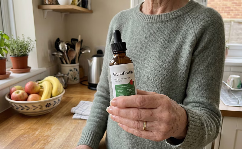 A person showing the product